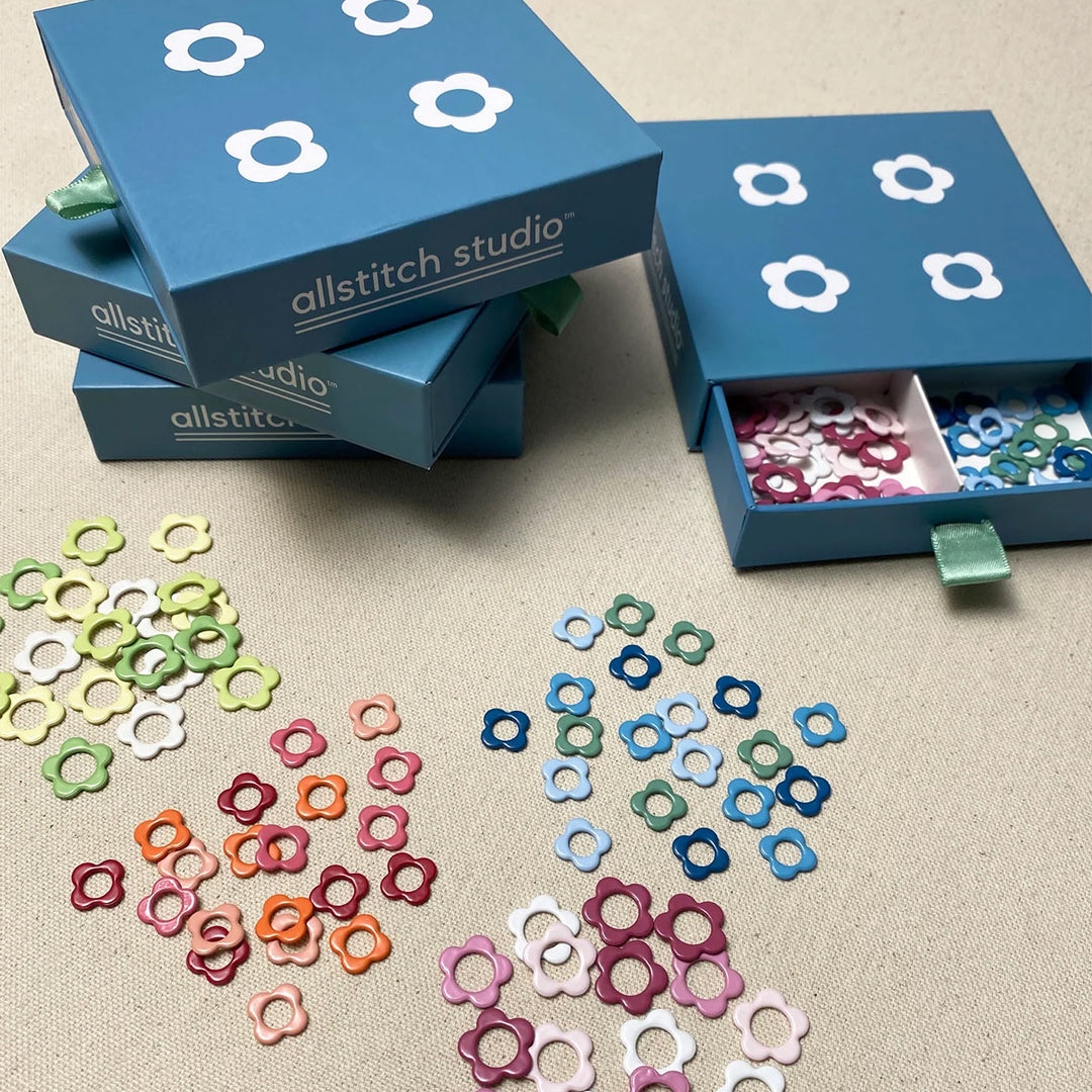 Allstitch Studio Flower Stitch Marker Sampler Box