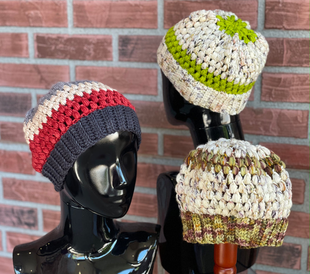 Unwind Crocheted Puff Beanie