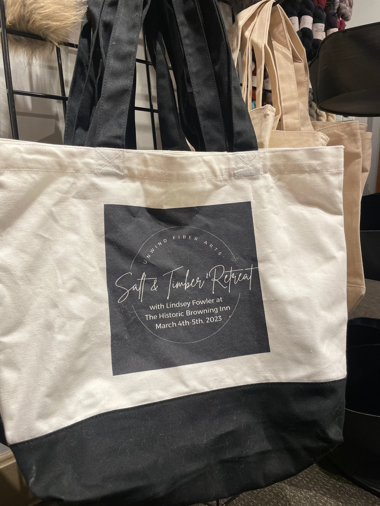 Unwind Logo Bags