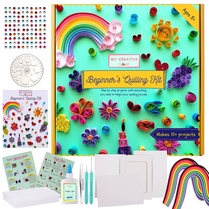 Beginner's Quilling Kit - DIY Craft Kit for Kids + Adults