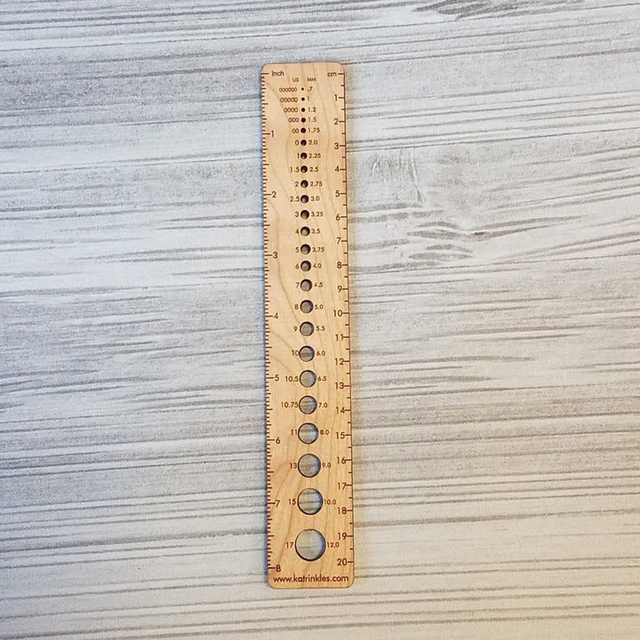 Katrinkles 8" Needle Gauge Ruler
