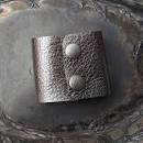 Jul Hematite Metallic Leather Cuff