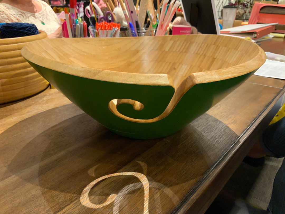 869–Large Green Yarn Bowl