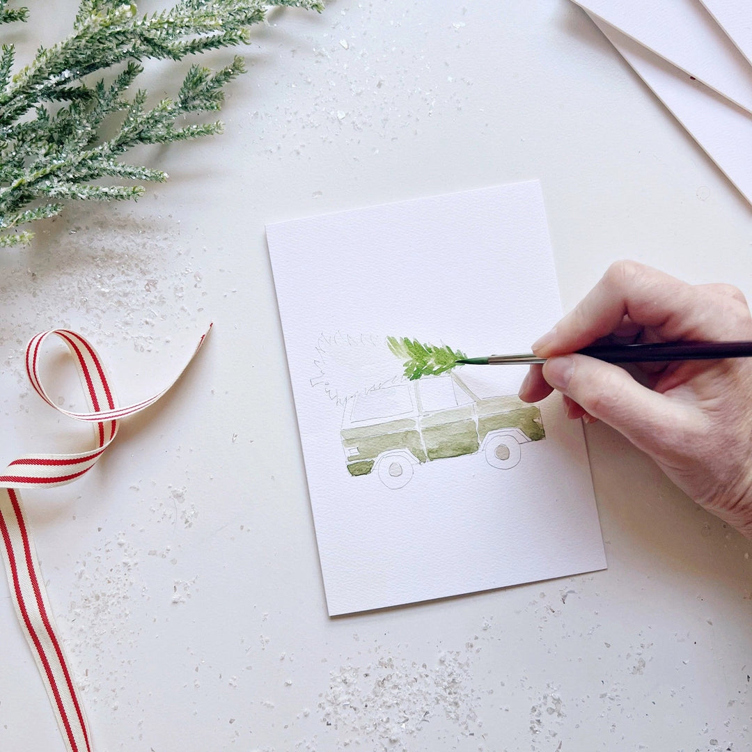 Emily Lex Paintable Holiday Notecards