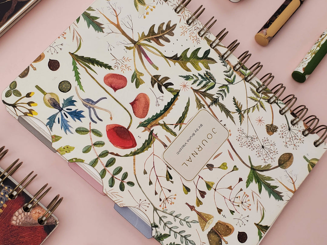 Bruno Visconti Art Journal A5 - Greens and Flowers