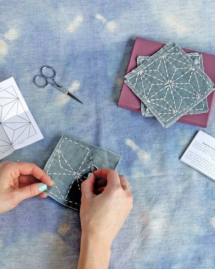 Sashiko Coaster Kit