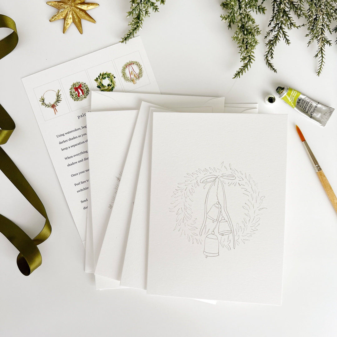 Emily Lex Paintable Holiday Notecards