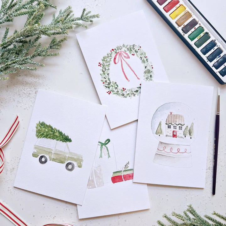 Emily Lex Paintable Holiday Notecards