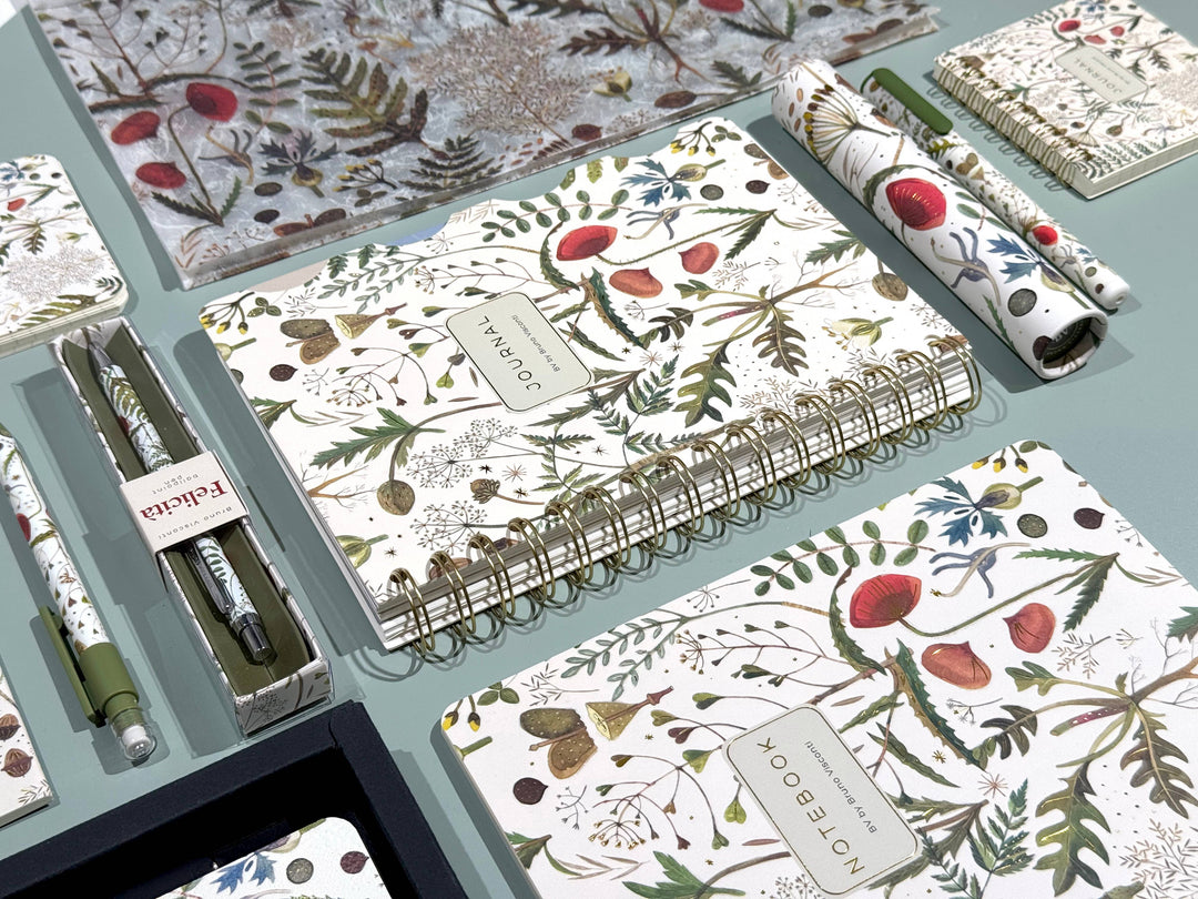 Bruno Visconti Art Journal A5 - Greens and Flowers