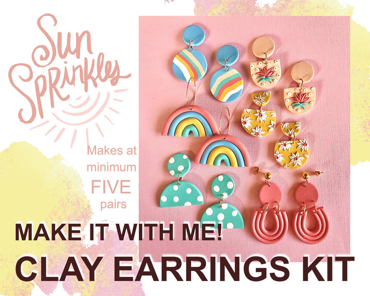 Sun Sprinkles DIY Polymer Clay Earring Kits