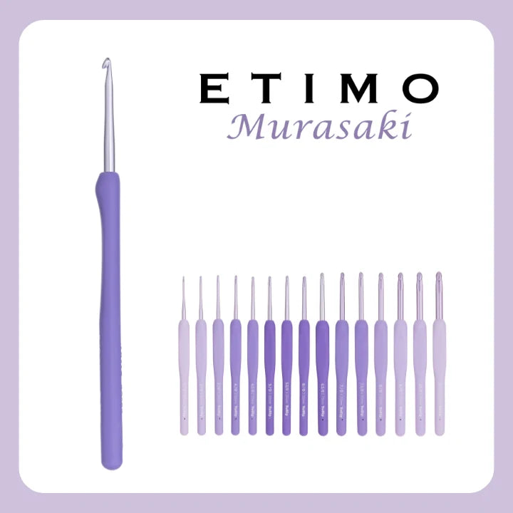 Tulip Etimo Murasaki Crochet Hooks with Comfort Grip