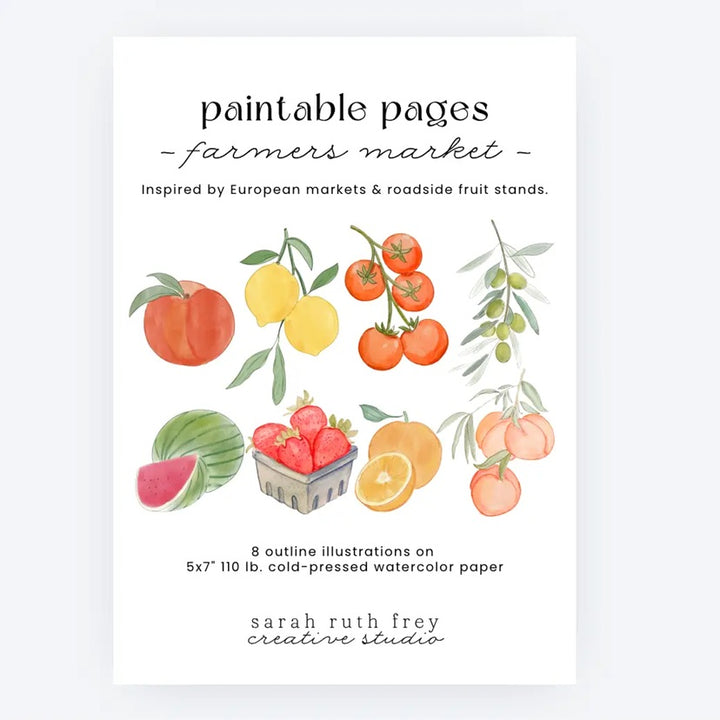Sarah Ruth Frye Paintable Pages