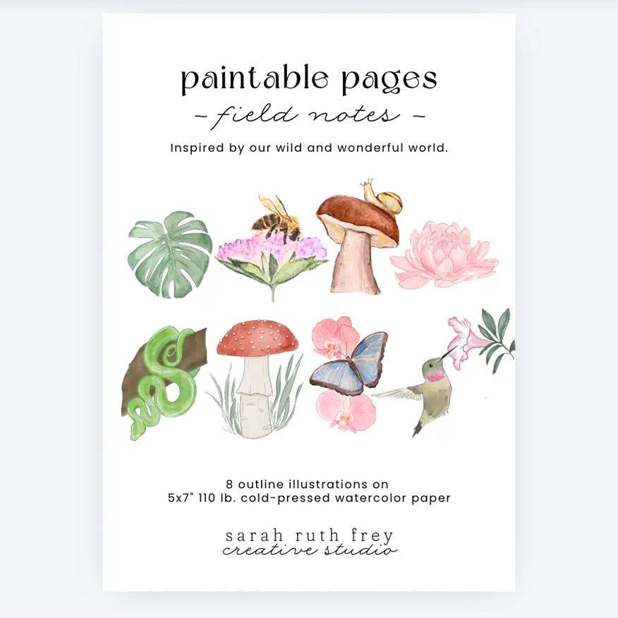 Sarah Ruth Frye Paintable Pages