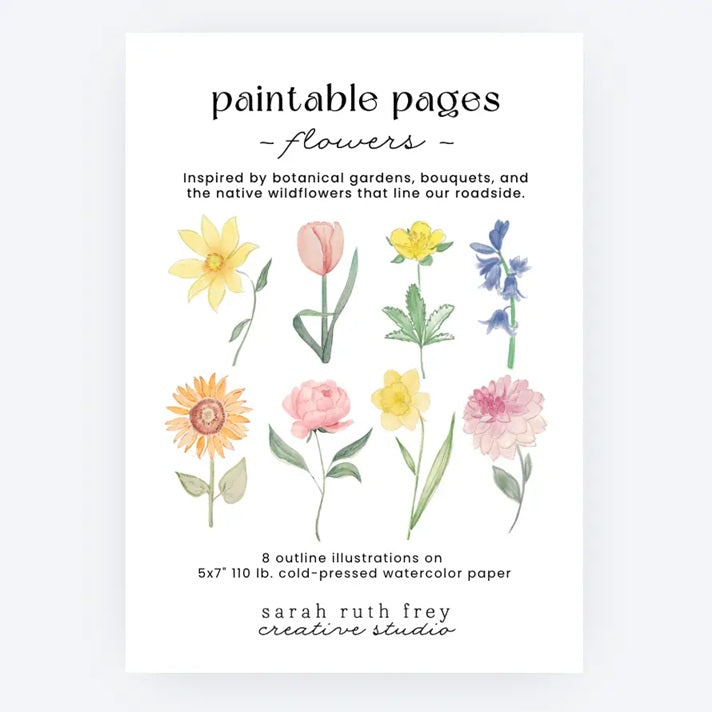 Sarah Ruth Frye Paintable Pages