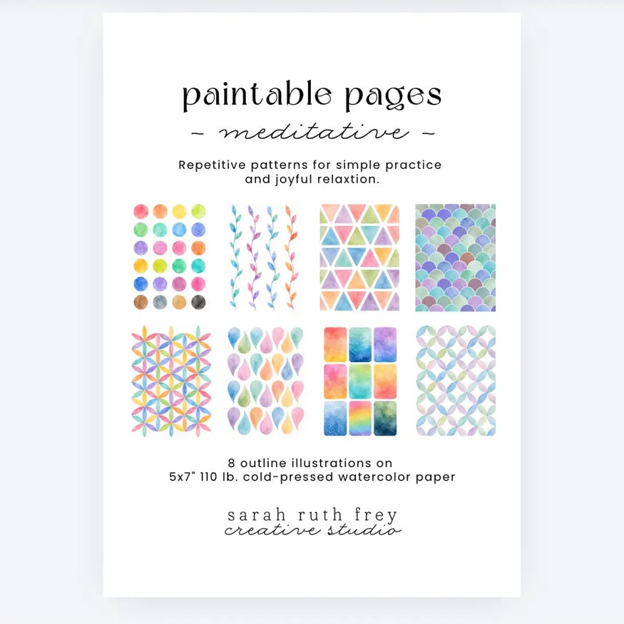 Sarah Ruth Frye Paintable Pages
