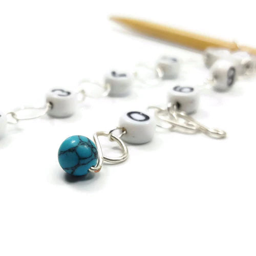 Twice Sheared Sheep Pastel Pearls Circle Chain Row Counter