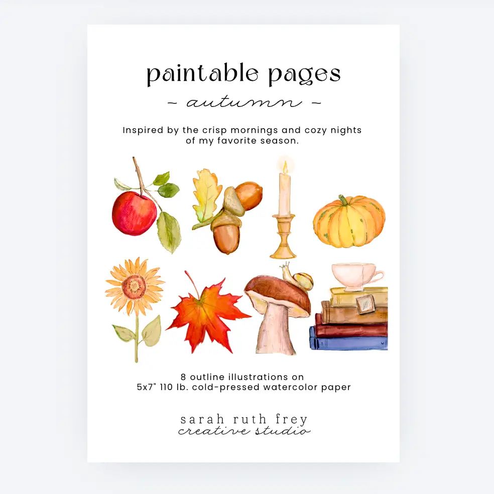 Sarah Ruth Frye Paintable Pages