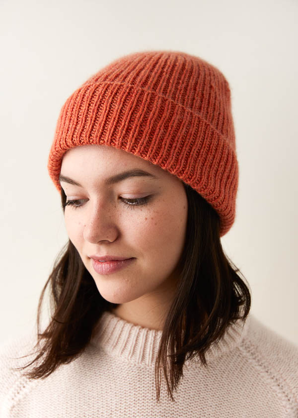 Knit a Hat in the Round - Purl Soho's Classic Ribbed Hat