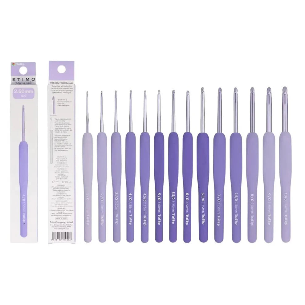 Tulip Etimo Murasaki Crochet Hooks with Comfort Grip