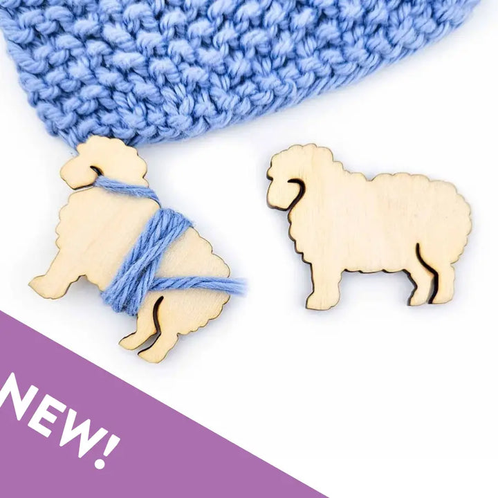 Twice Sheared Sheep Little Sheep Yarn Bobbins - End Minders