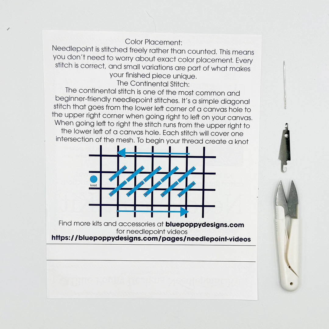 Blue Poppy Designs Needlepoint Kits