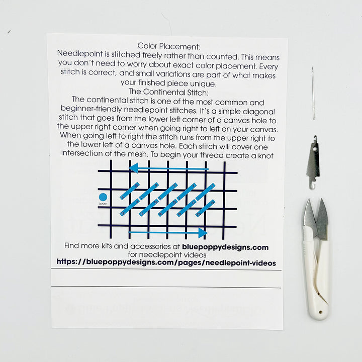 Blue Poppy Designs Needlepoint Kits