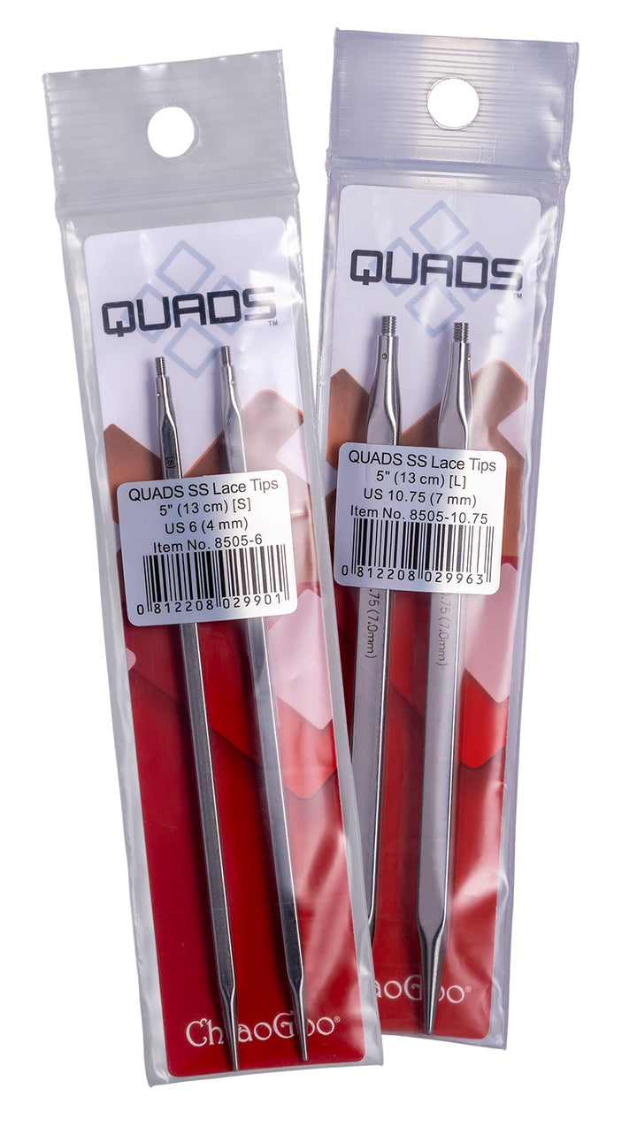 ChiaoGoo QUADS Stainless Steel Tips - 5"