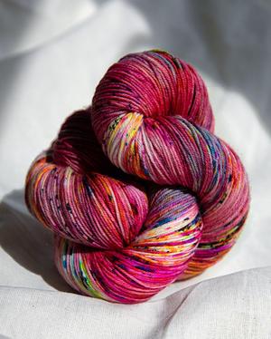 Veranita in Chinese Red - Qing Fibre - Indie Hand-Dyed Yarn